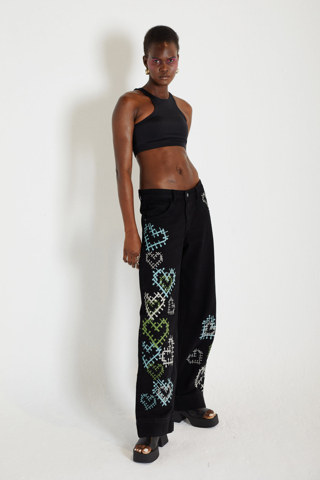 Heart Me Sports Bra Black