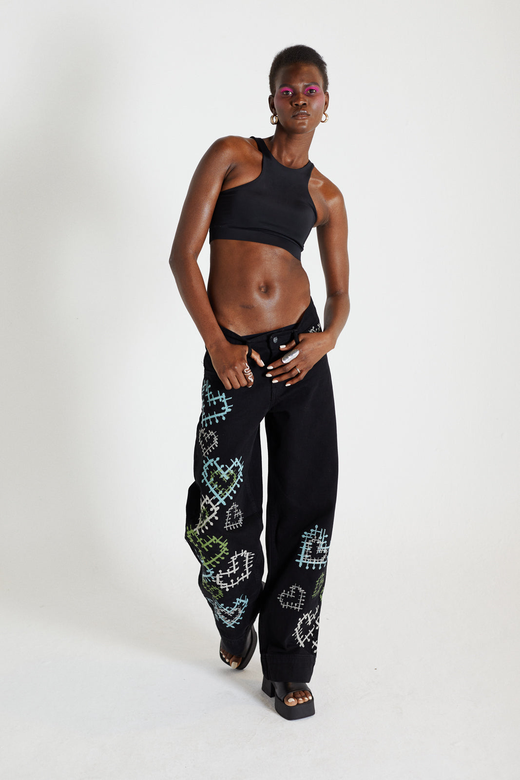 Heart Me Sports Bra Black