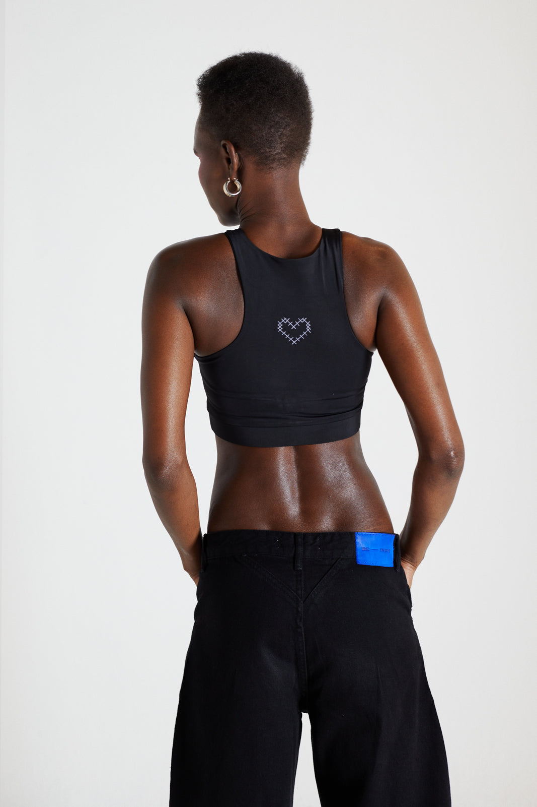 Heart Me Sports Bra Black