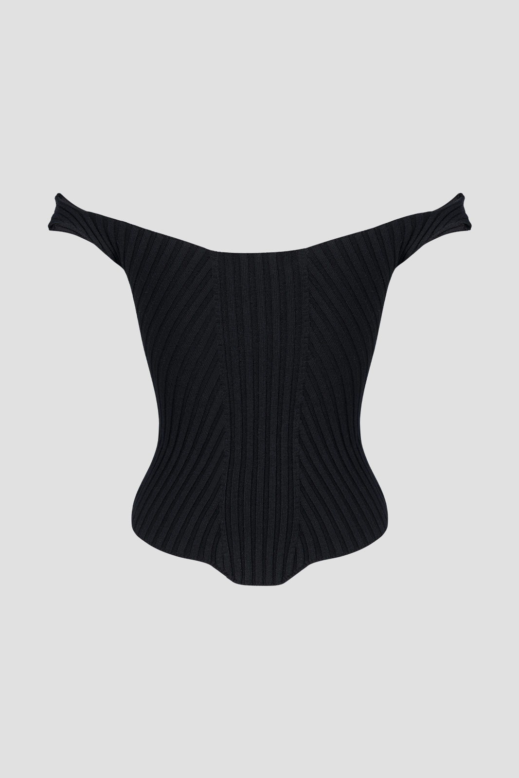 Knit Bustier Black