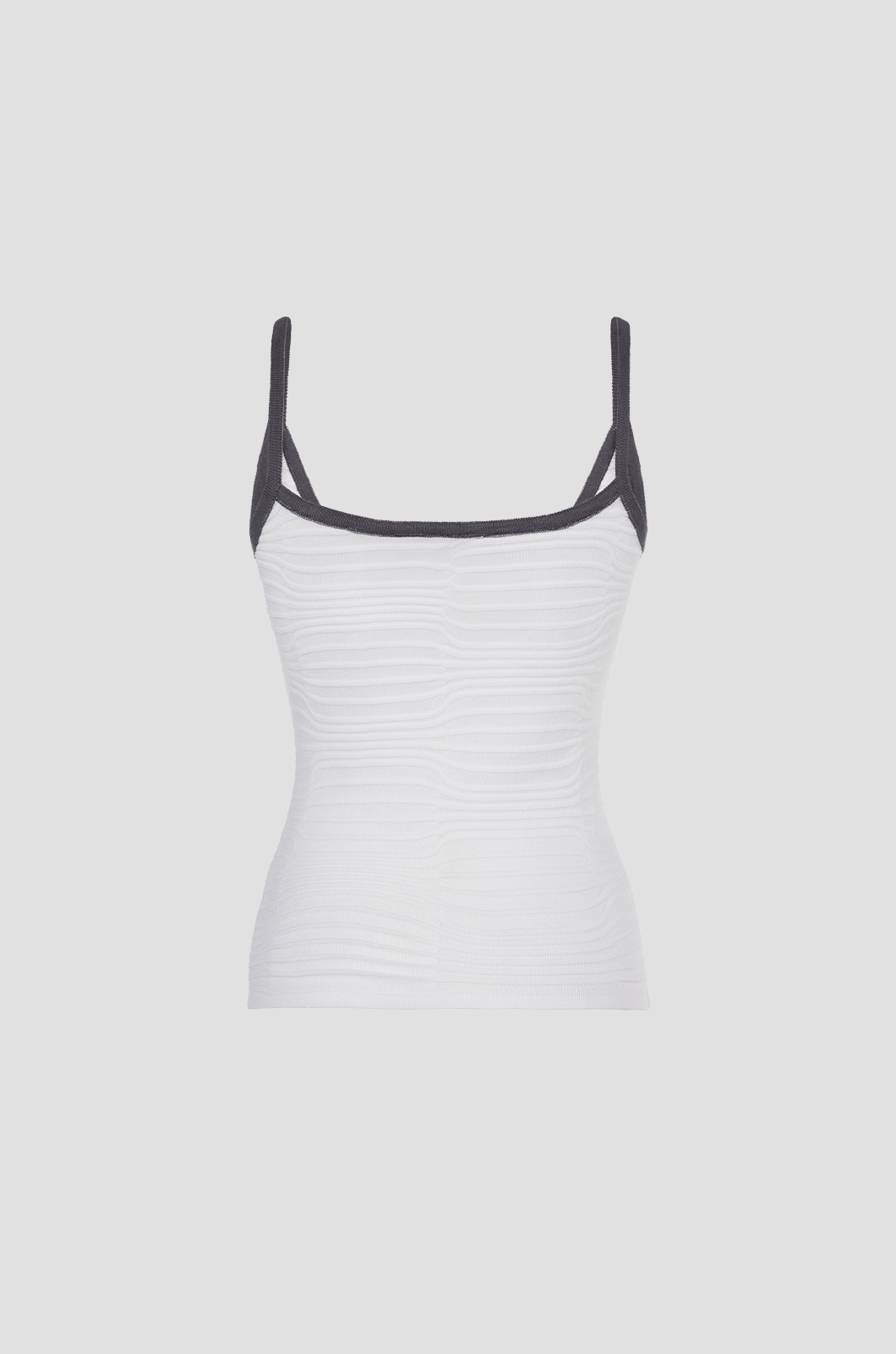 Contrast Strap Tank Grey