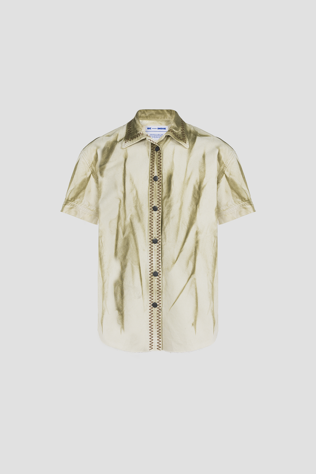 Zig Zag Shirt Khaki