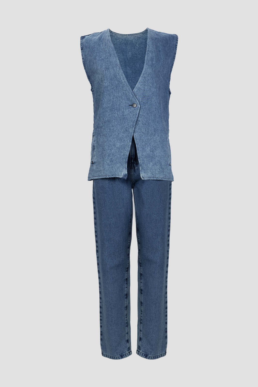 Jean Waistcoat Cali Blue