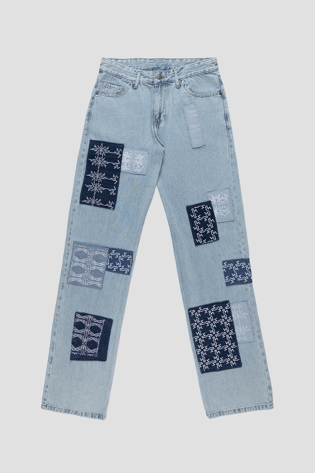 Patched Jeans