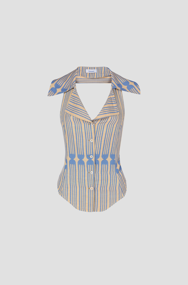 Tableware Halter Yellow & Blue
