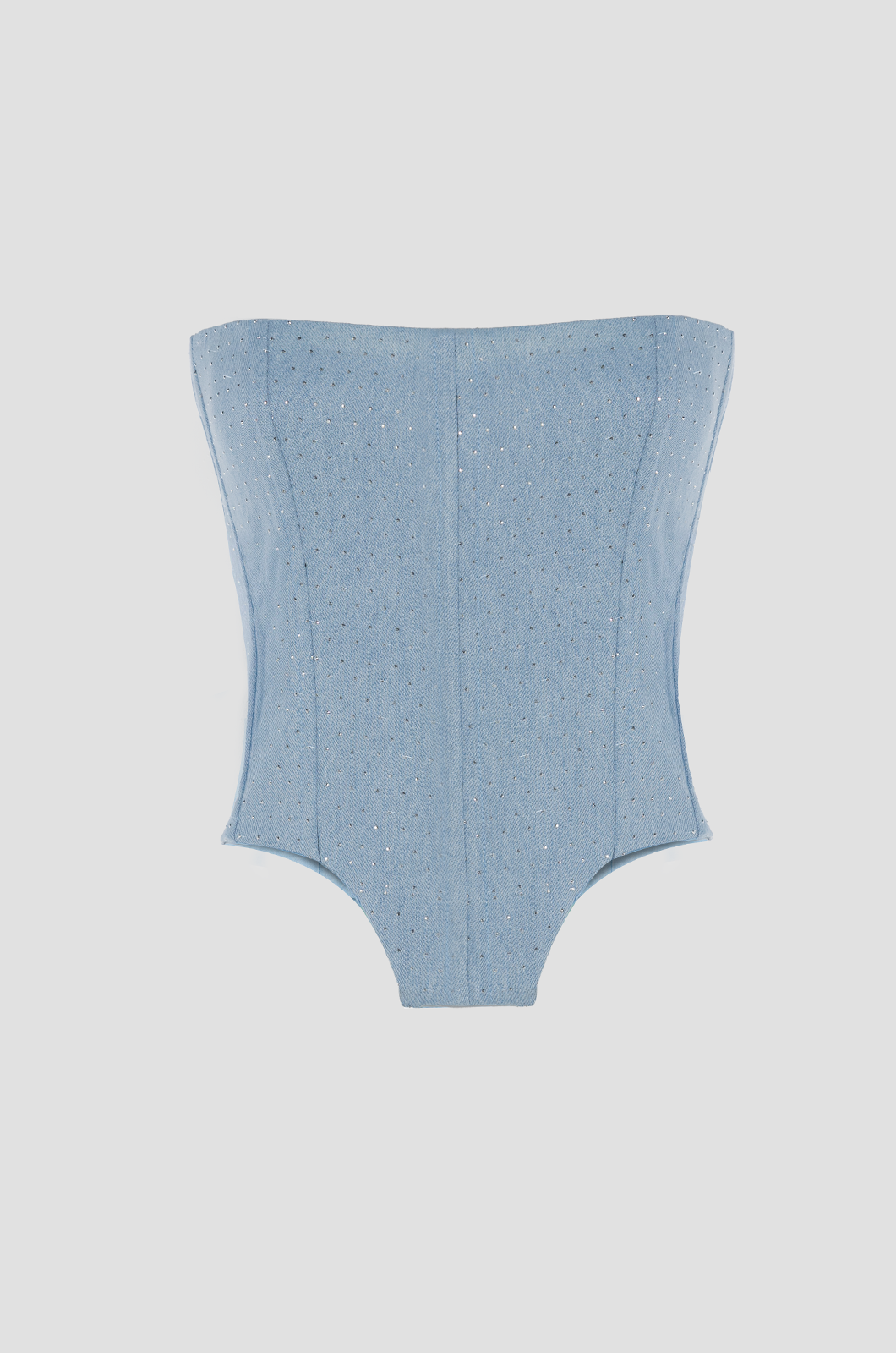 Fancy Bling Corset Sky Blue