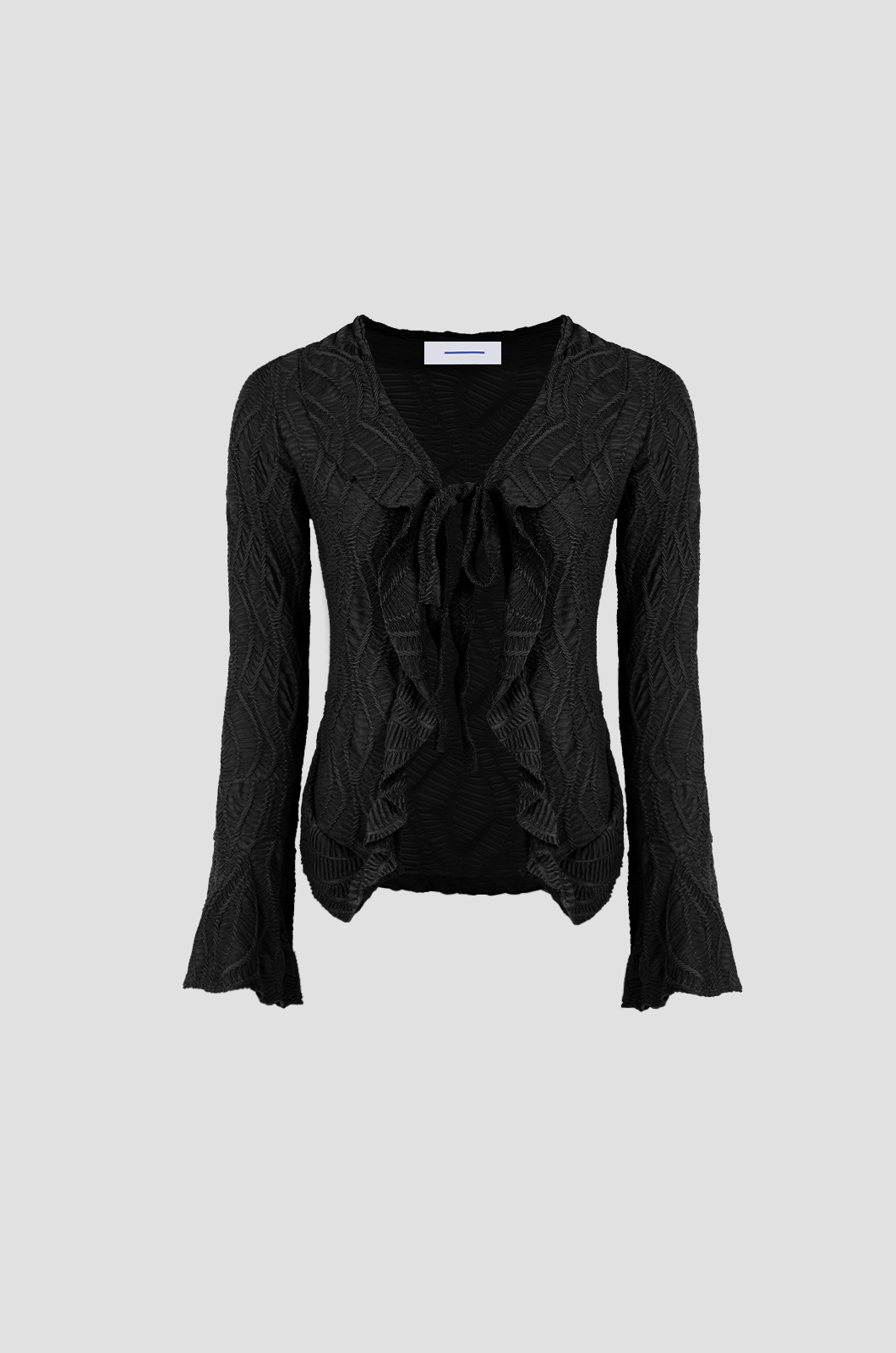 Ruffled Blouse Black