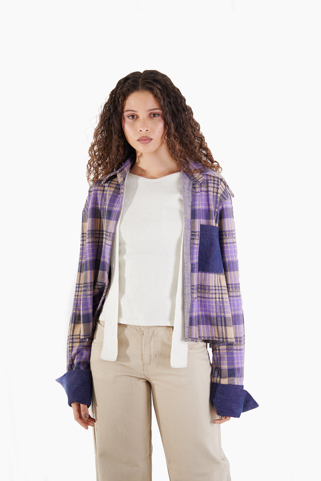 Checkered Me Out Navy/Purple
