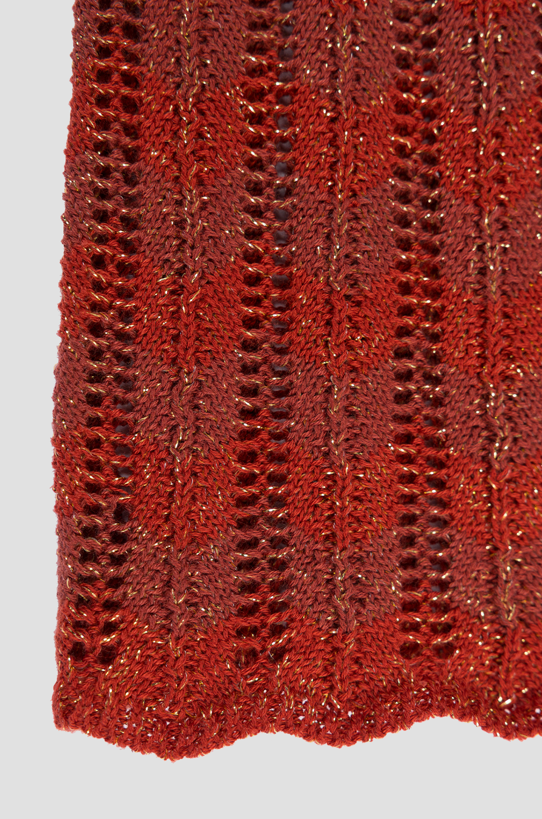 Zigzag Pants Rust Red