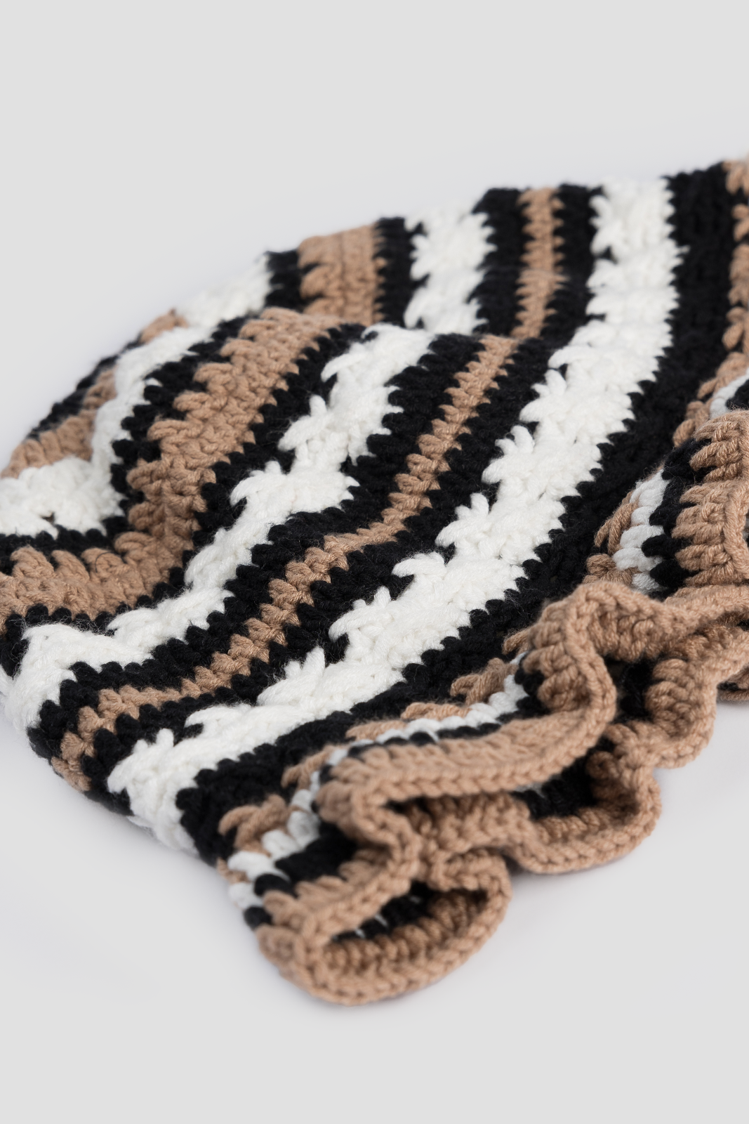 Crochet Bucket Hat Beige