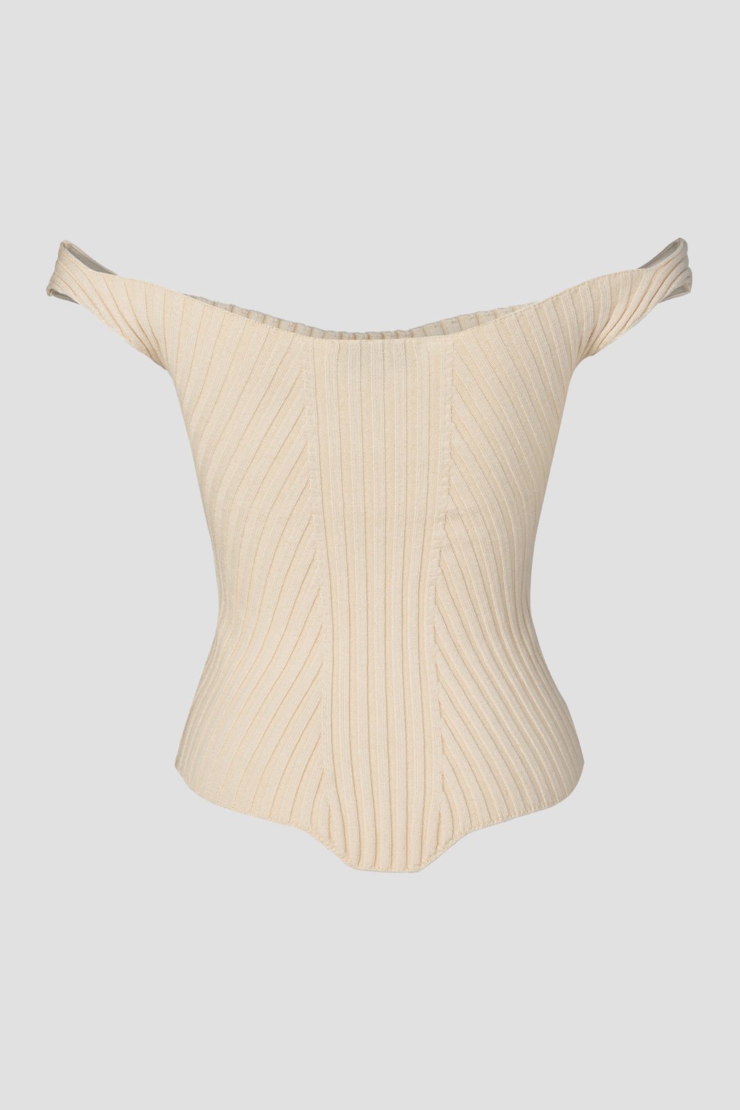 Knit Bustier Off White