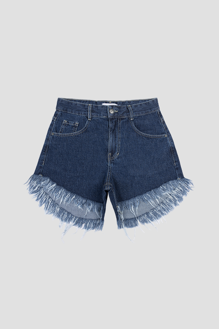 Signature Fluffy Shorts Navy Blue