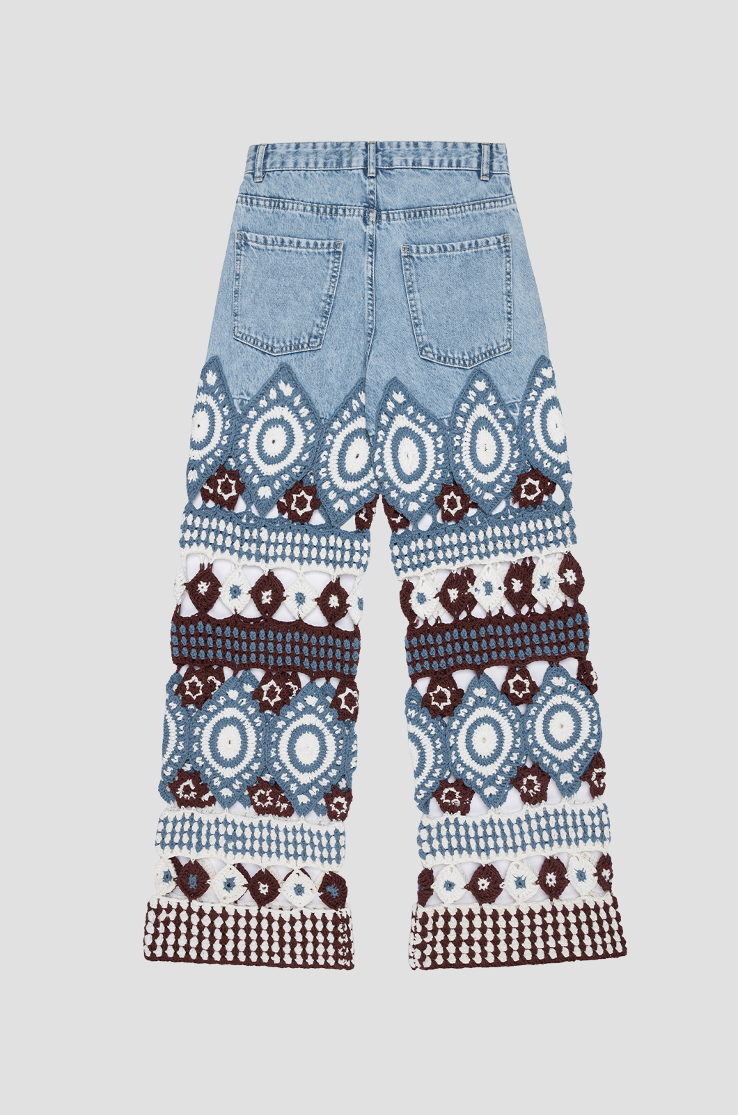 Denim Jeans With Crochet
