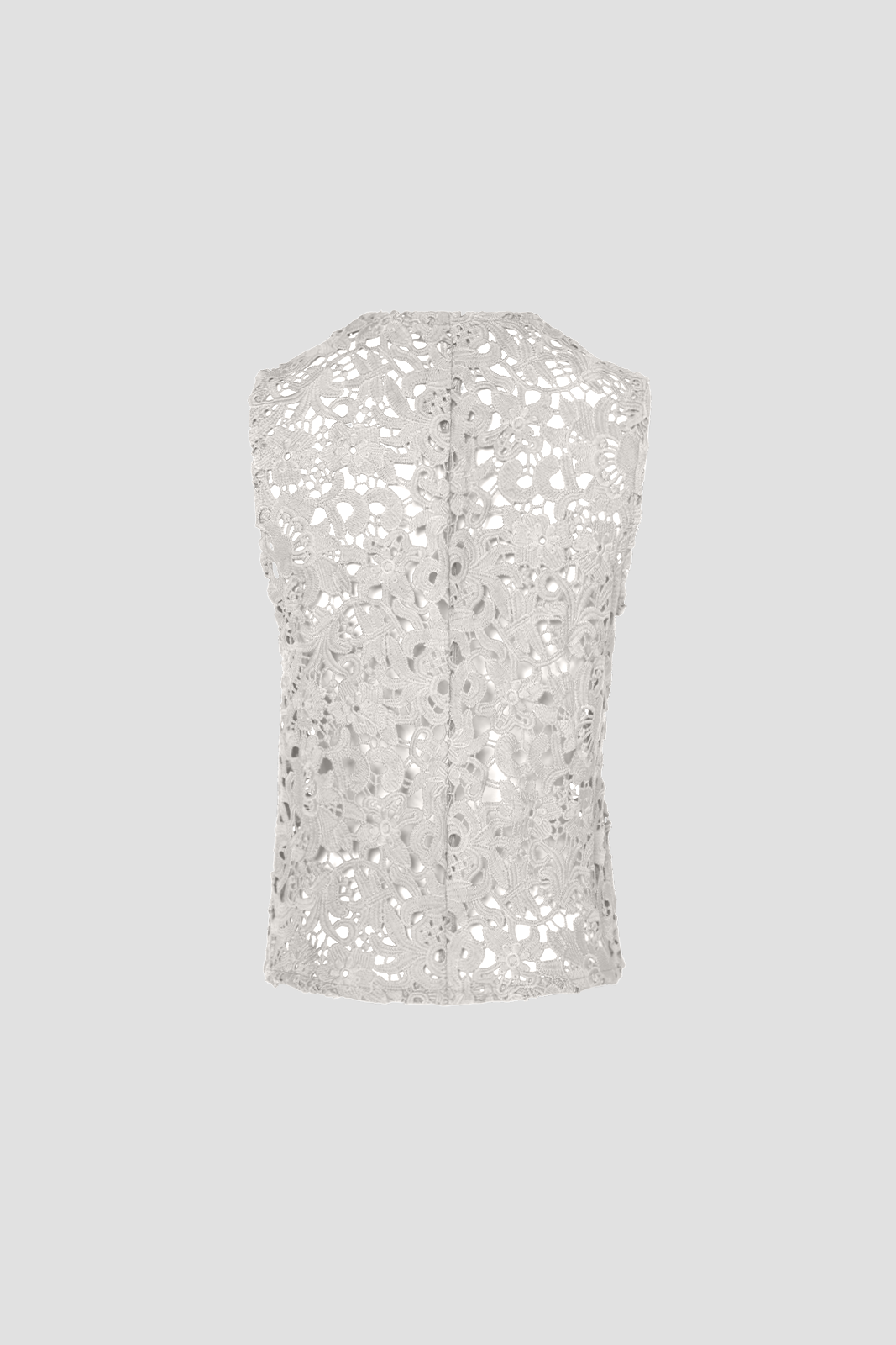 Lace Vest White