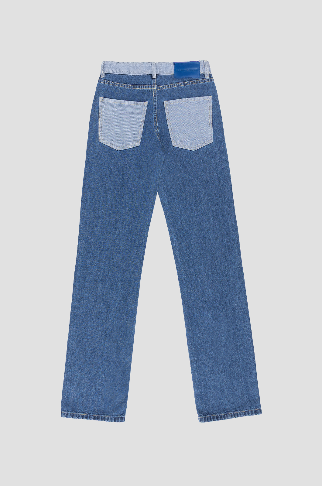 Two Tone Biker Jeans