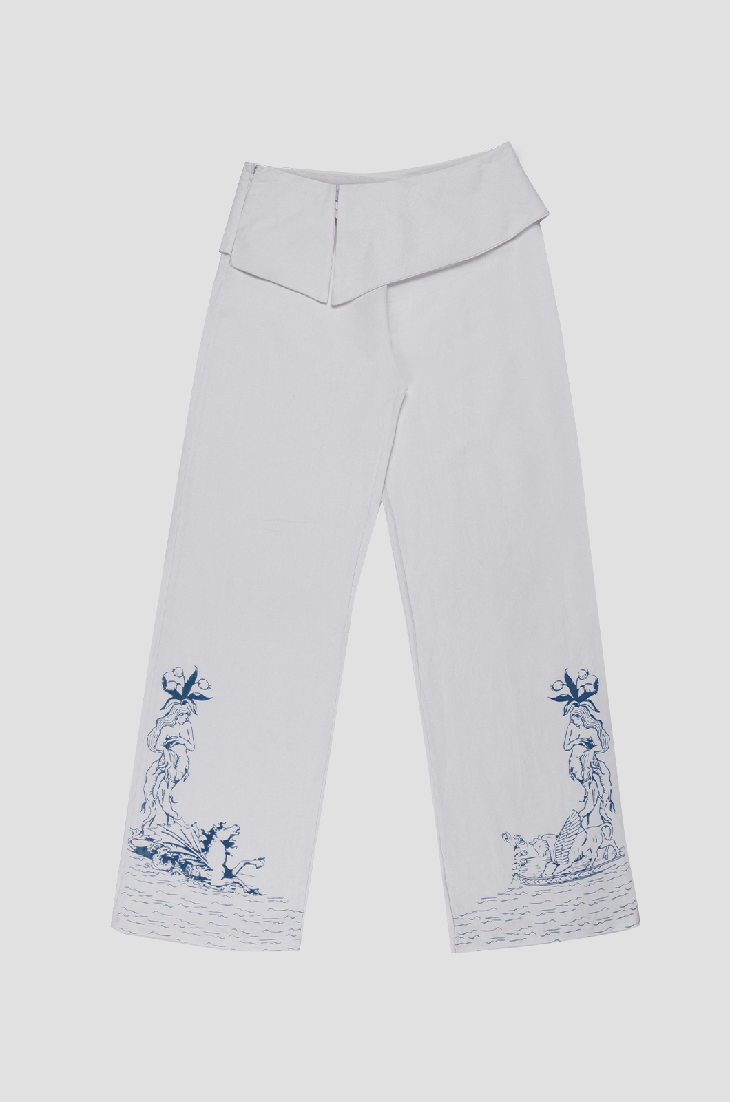 Pants With Porcelain Print