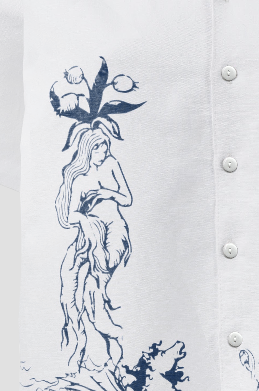 Shirt With Porcelain Print