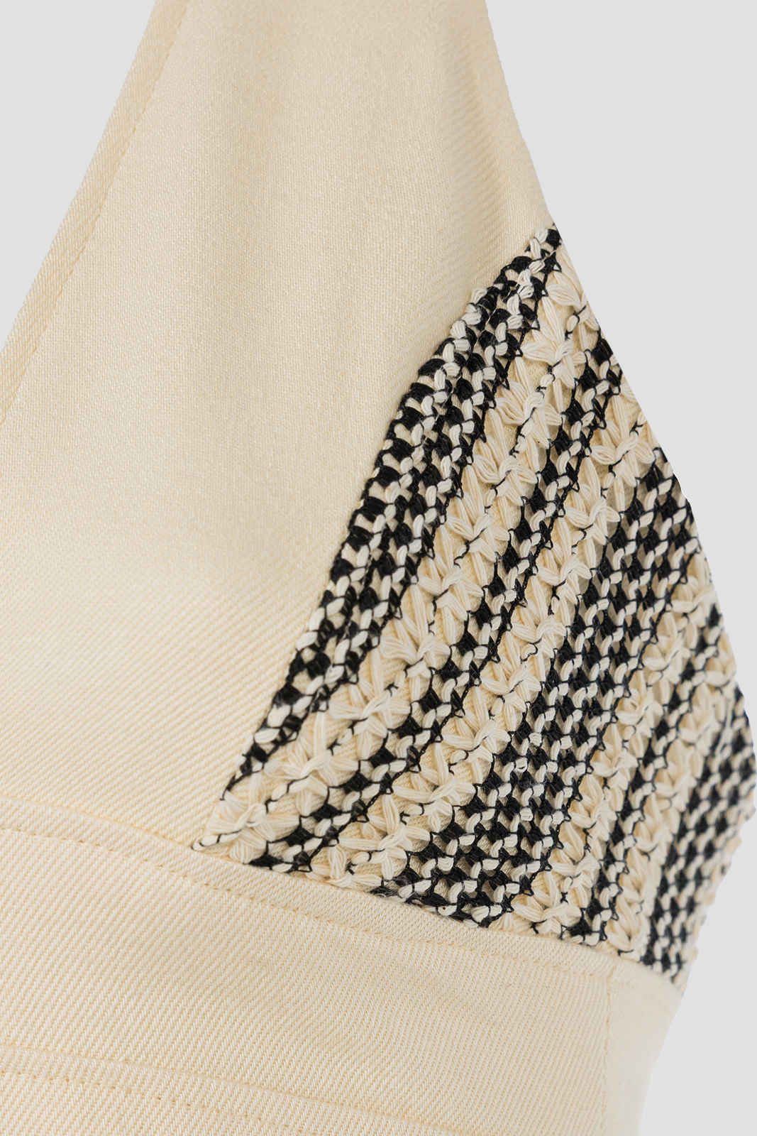 Backless Halter Top Cream