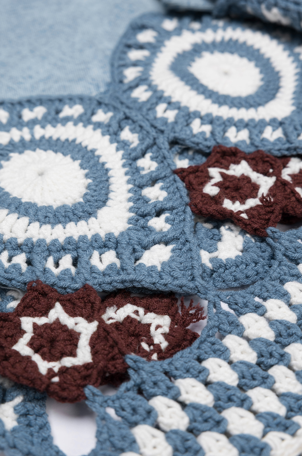 Denim Jeans With Crochet