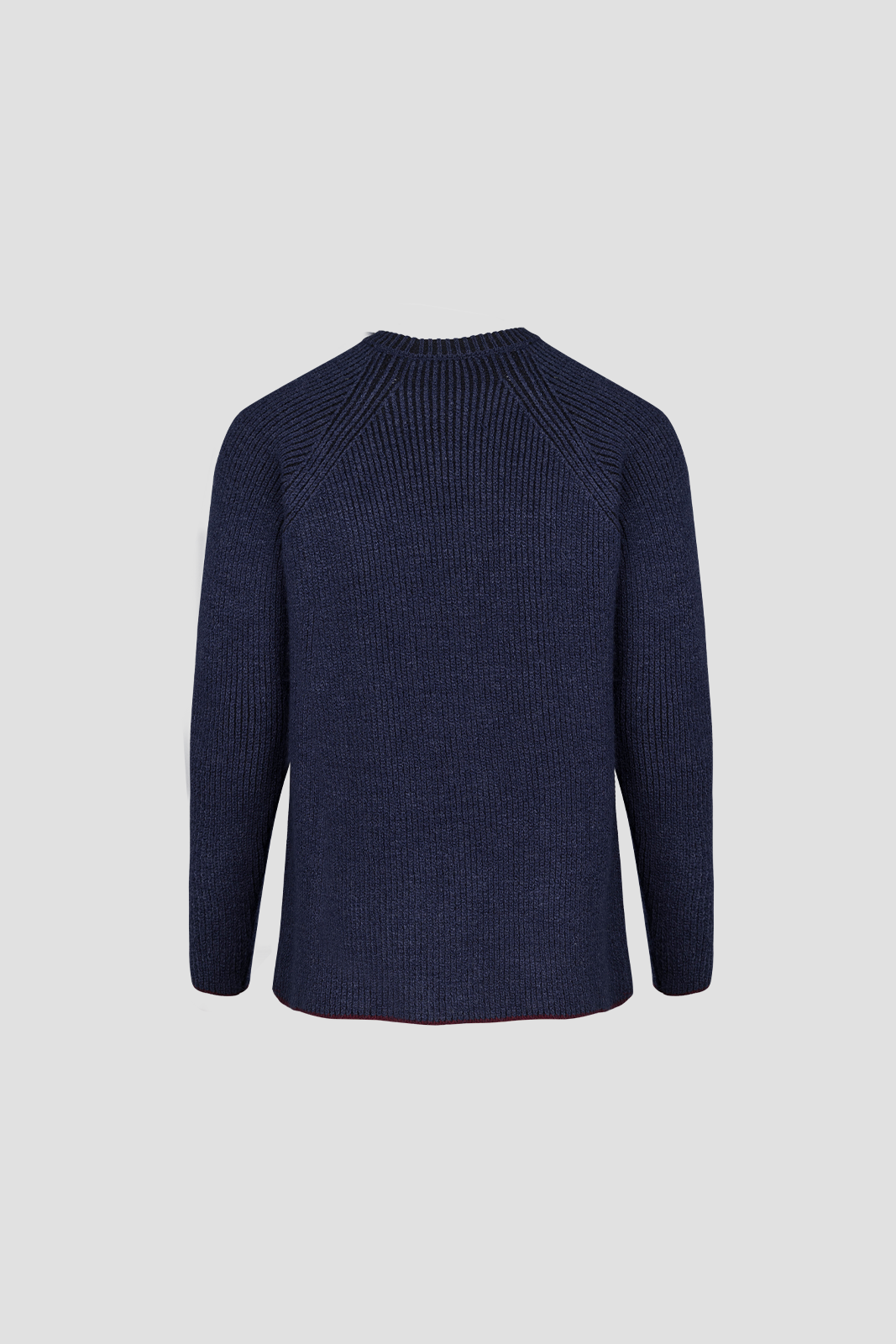 Ribbed Wool Sweater Blue