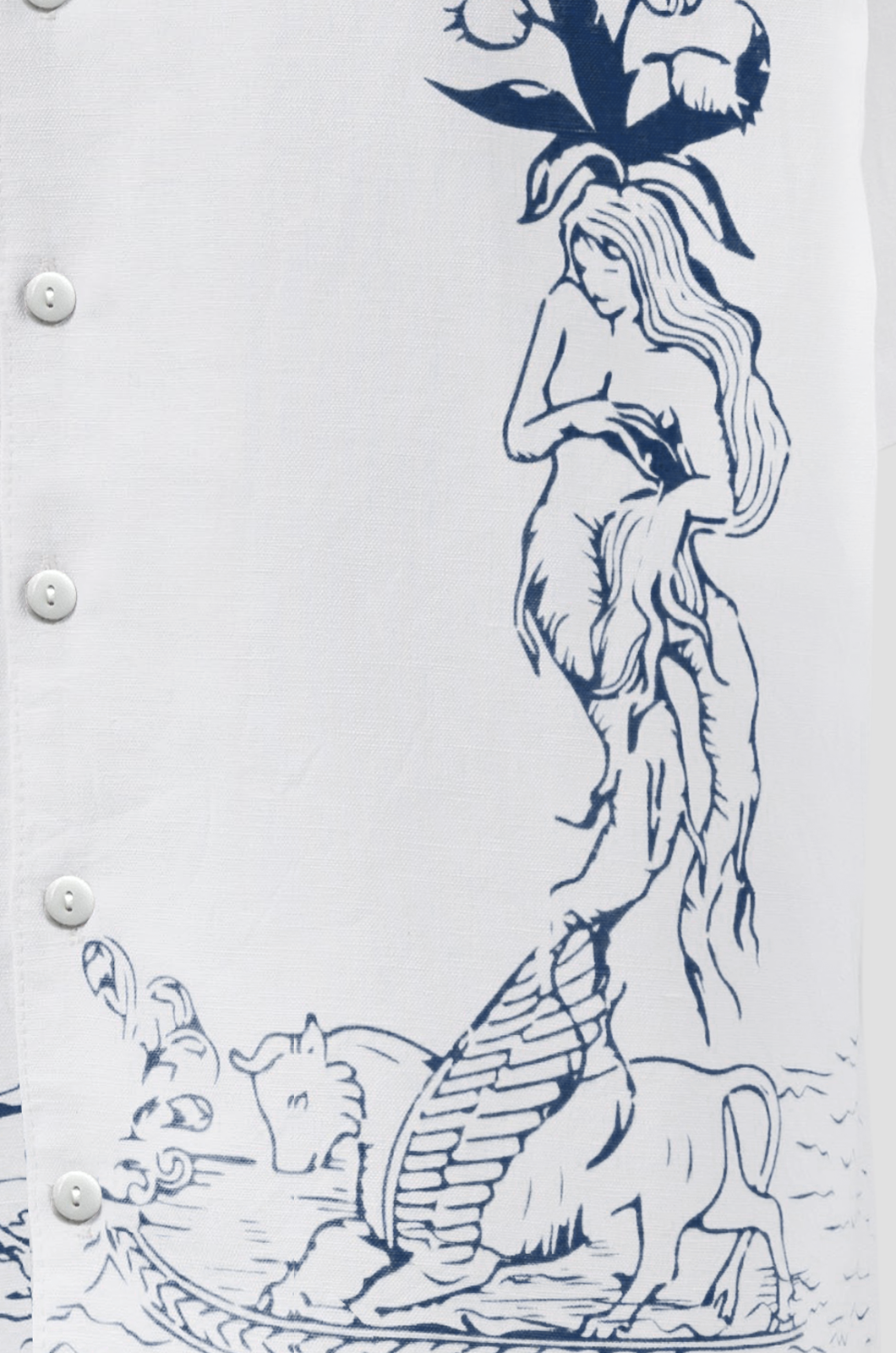 Shirt With Porcelain Print