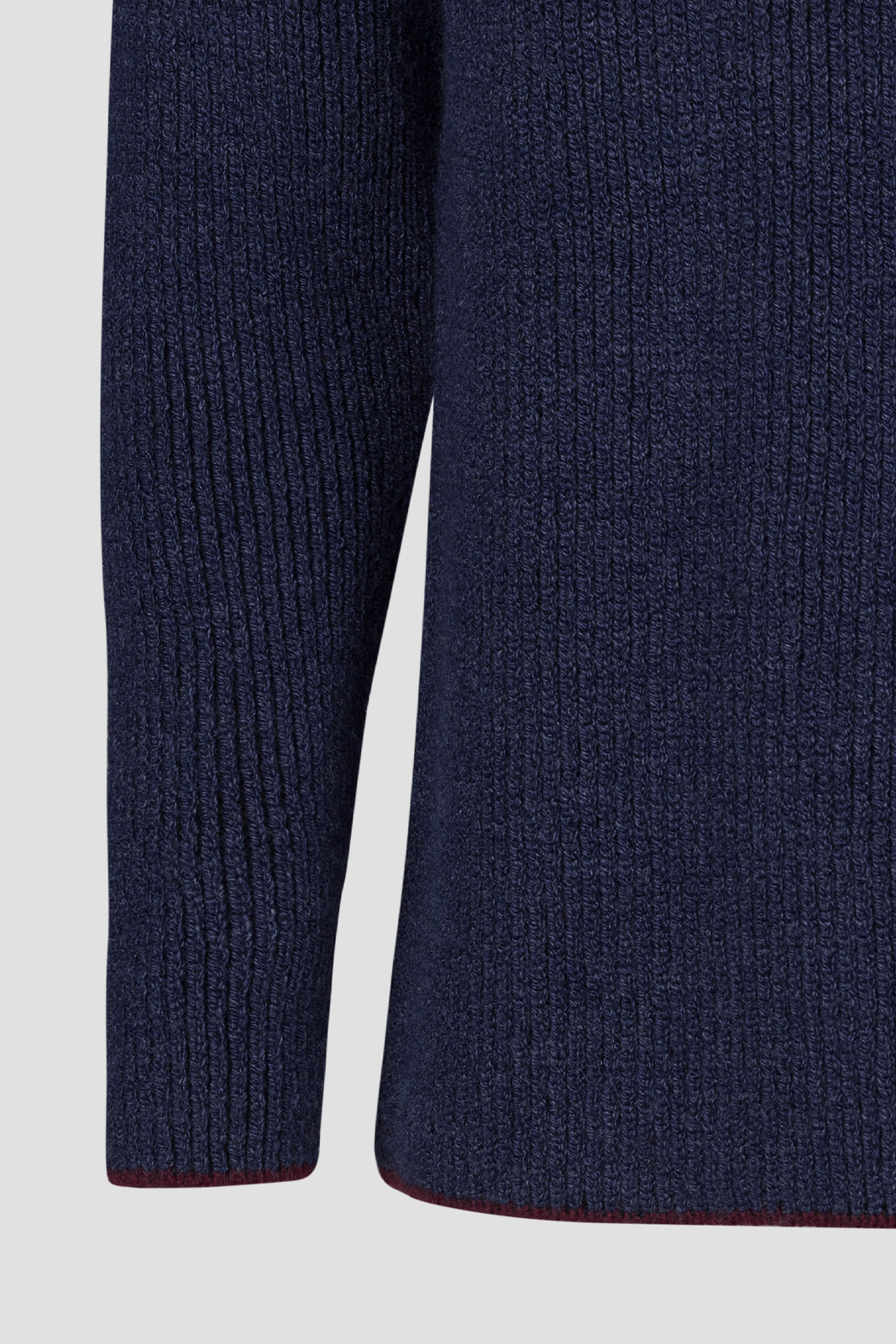 Ribbed Wool Sweater Blue