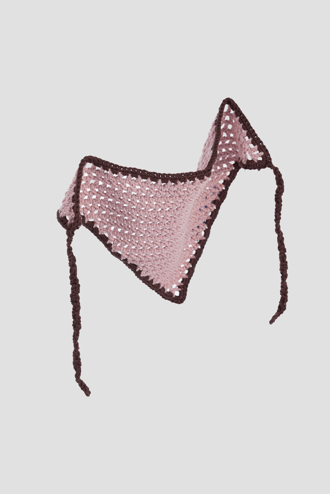 Colorful Crochet Hair Band Light Pink & Olive