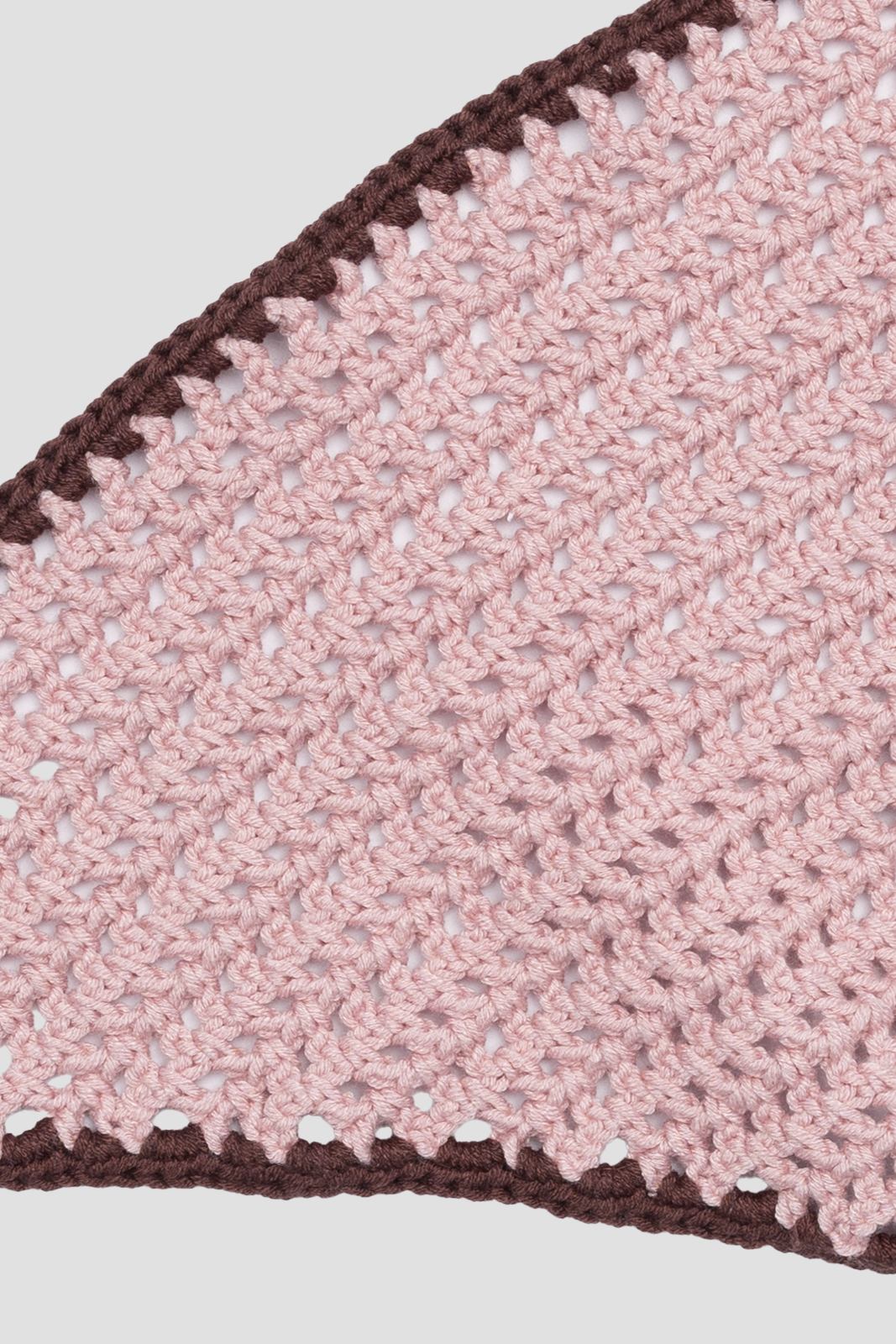 Colorful Crochet Hair Band Light Pink & Olive