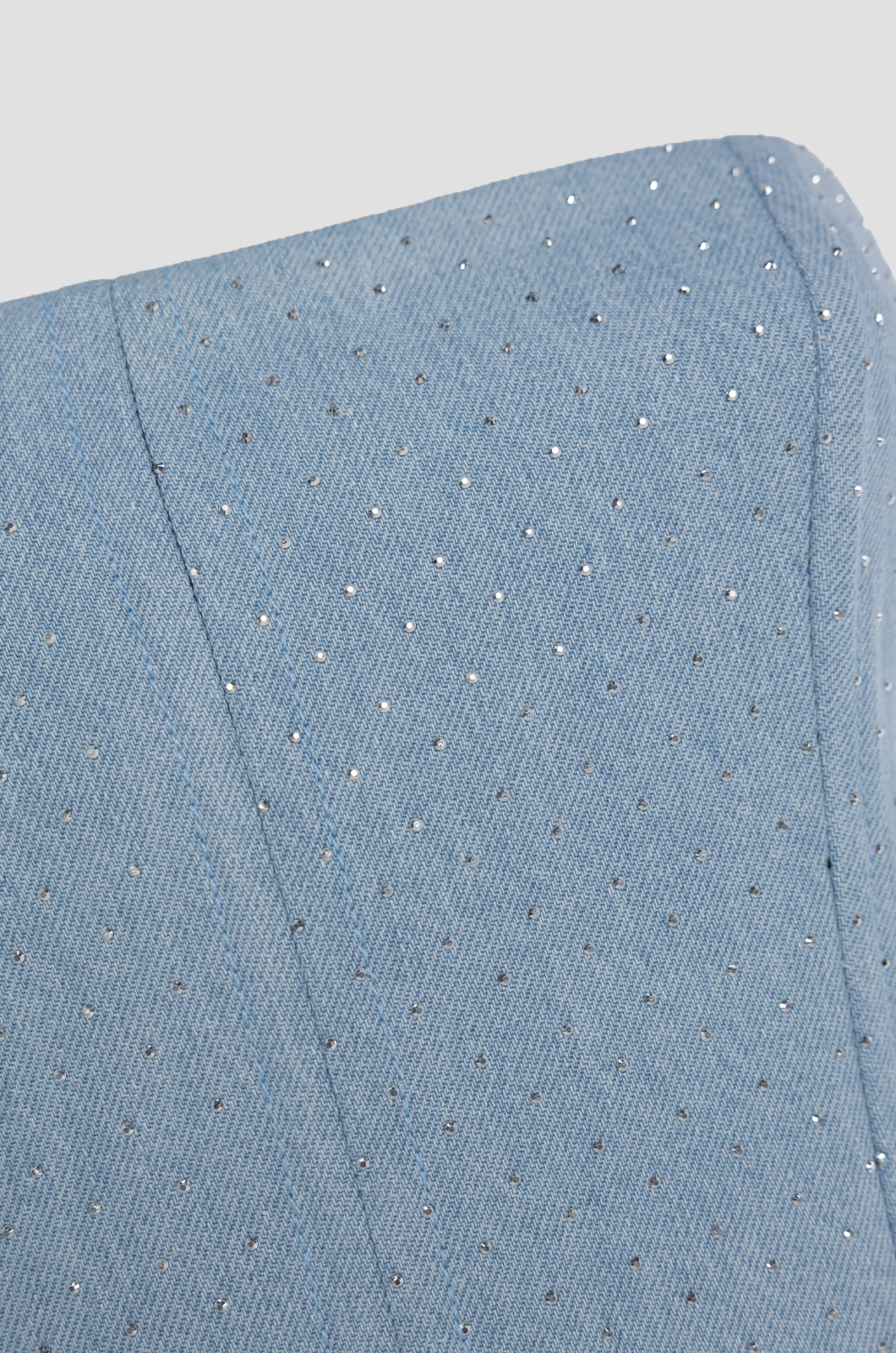 Fancy Bling Corset Sky Blue