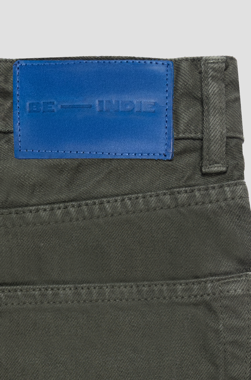 Khaki Straight Leg Jeans