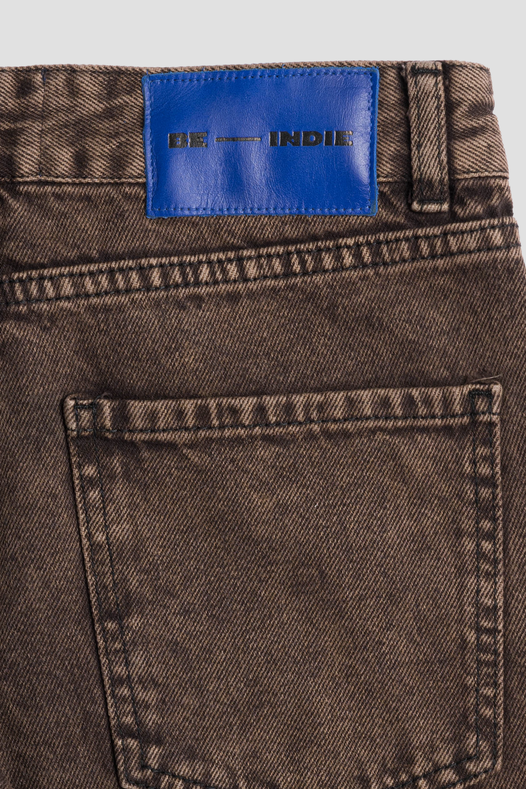 Straight Leg Jeans Chocolate Brown