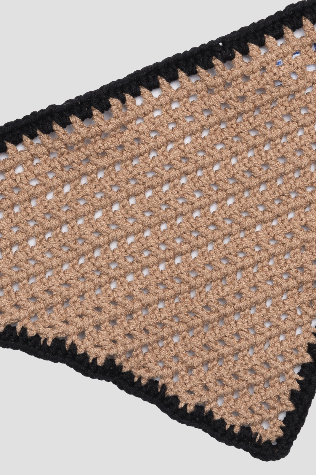 Colorful Crochet Hair Band Beige & Black
