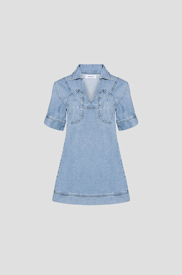 Short Denim Shirt Dress