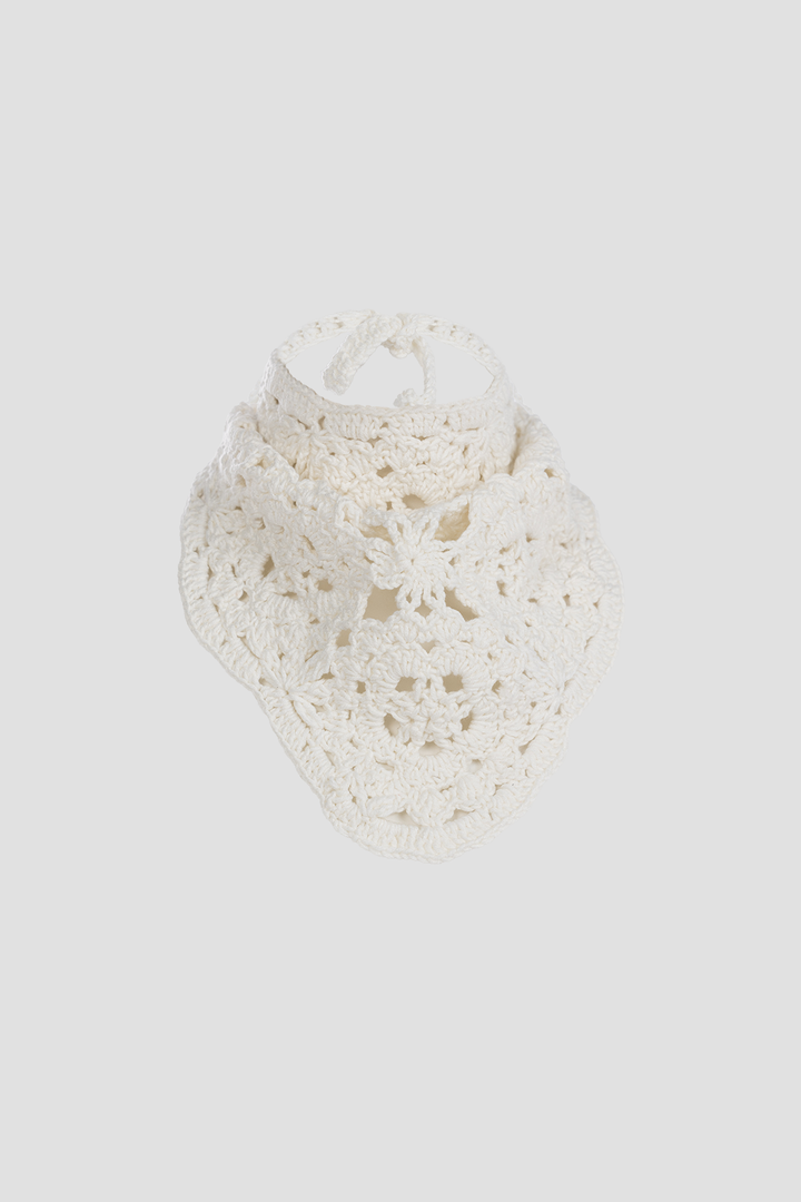 Plain Crochet Scarf Offwhite