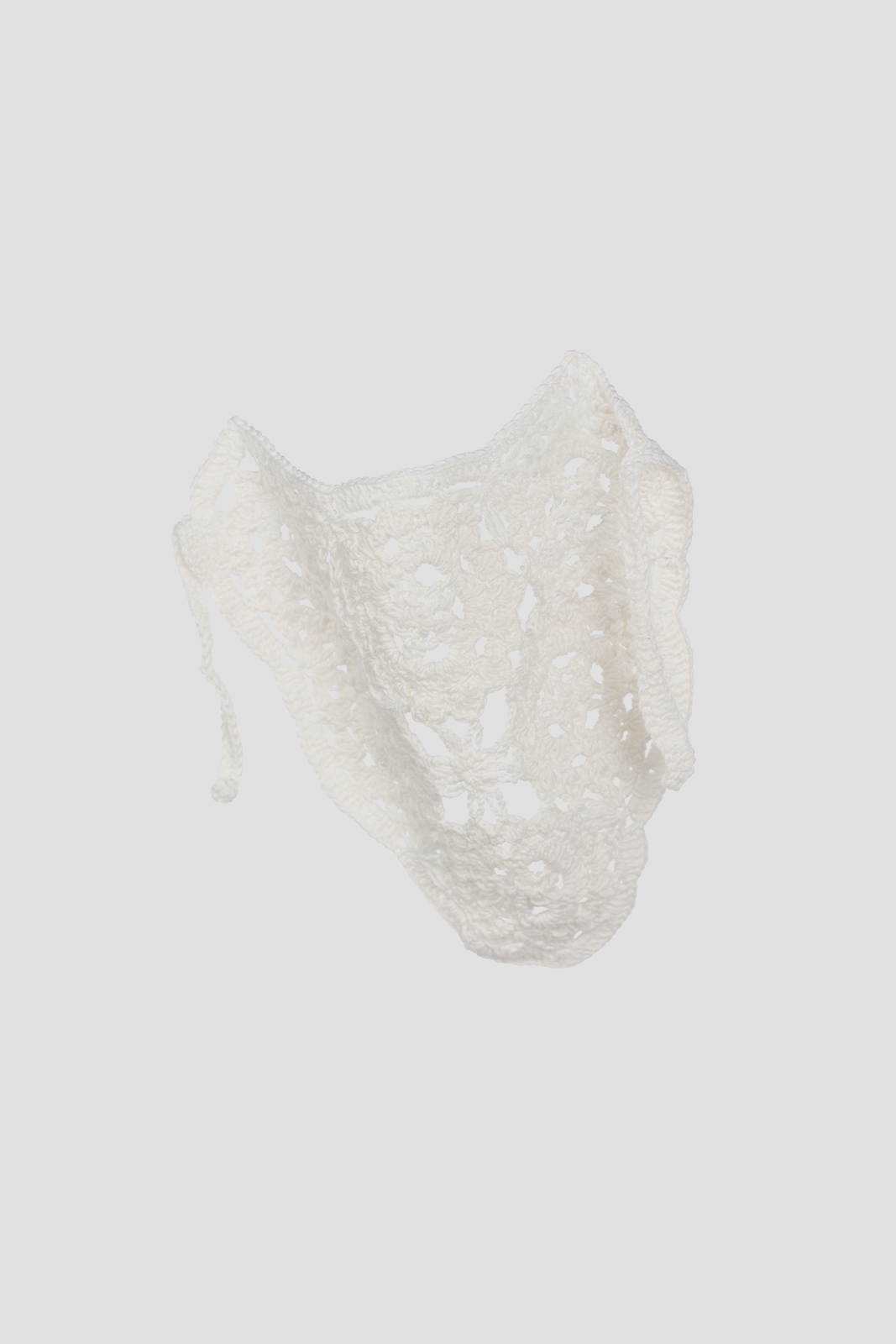 Plain Crochet Scarf Offwhite