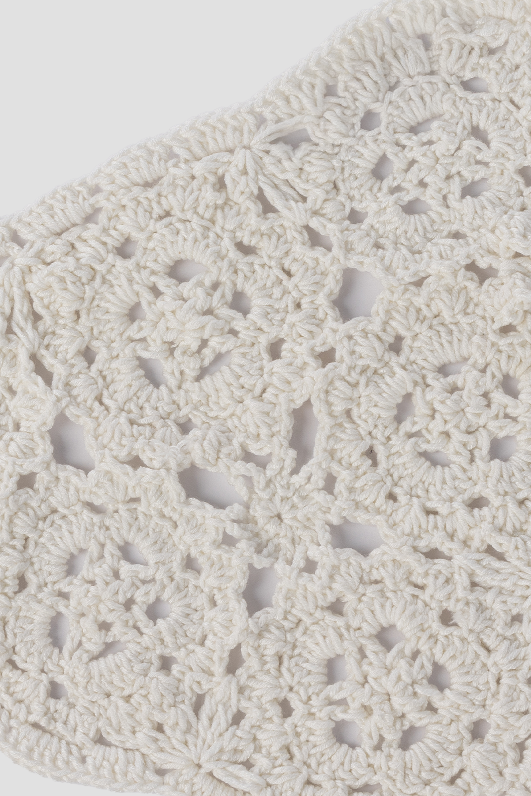 Plain Crochet Scarf Offwhite