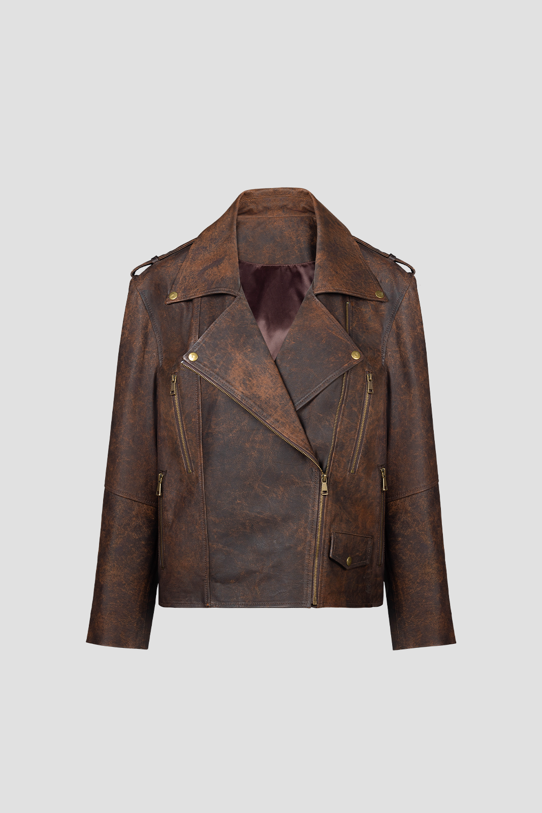 Leather Jacket Brown