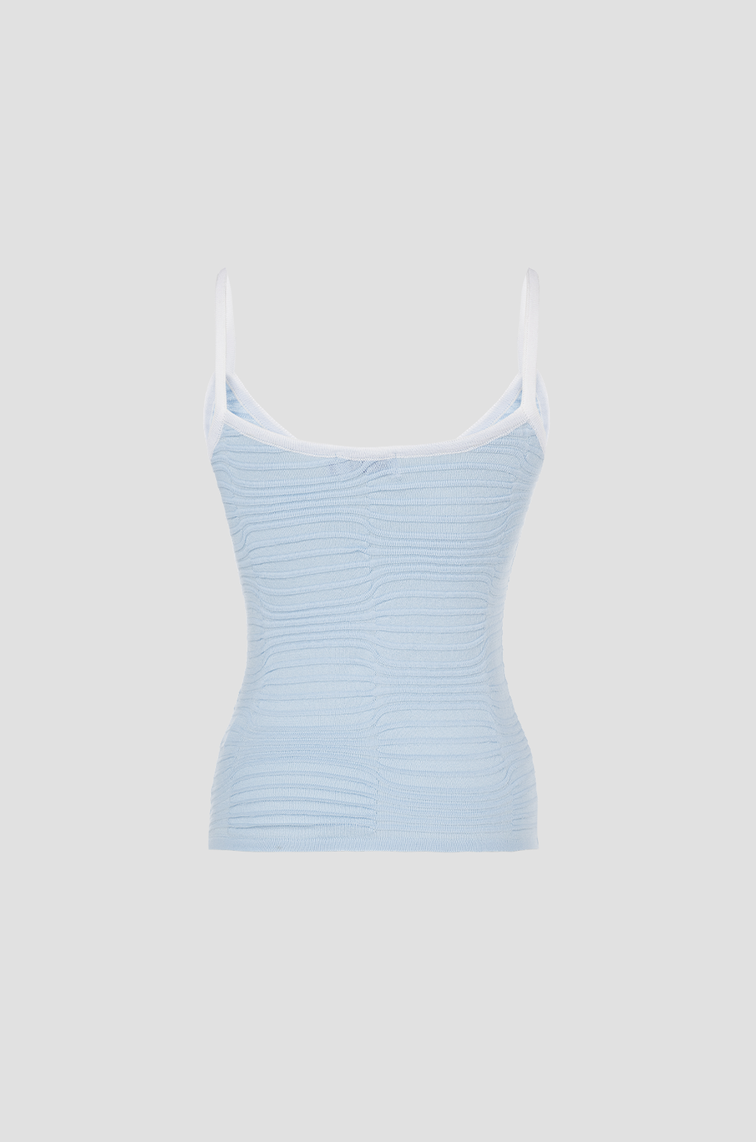 Contrast Strap Tank Blue