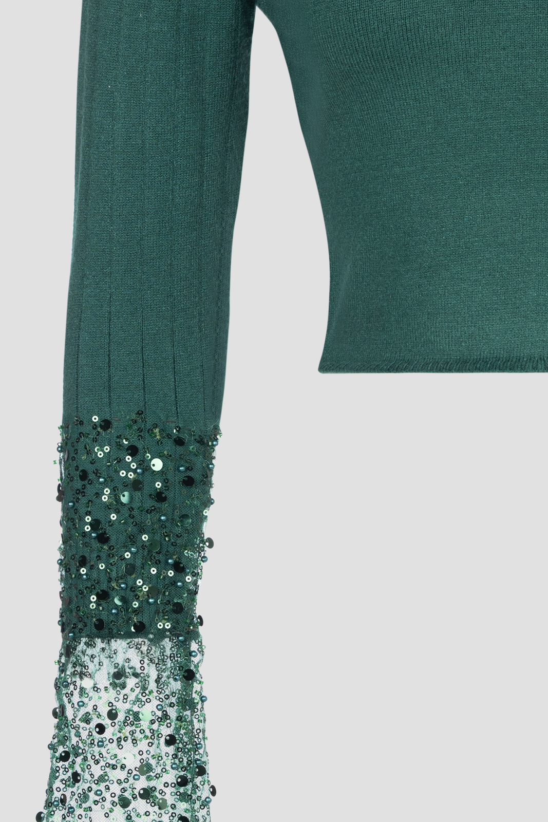 All that Glitters Knit Green