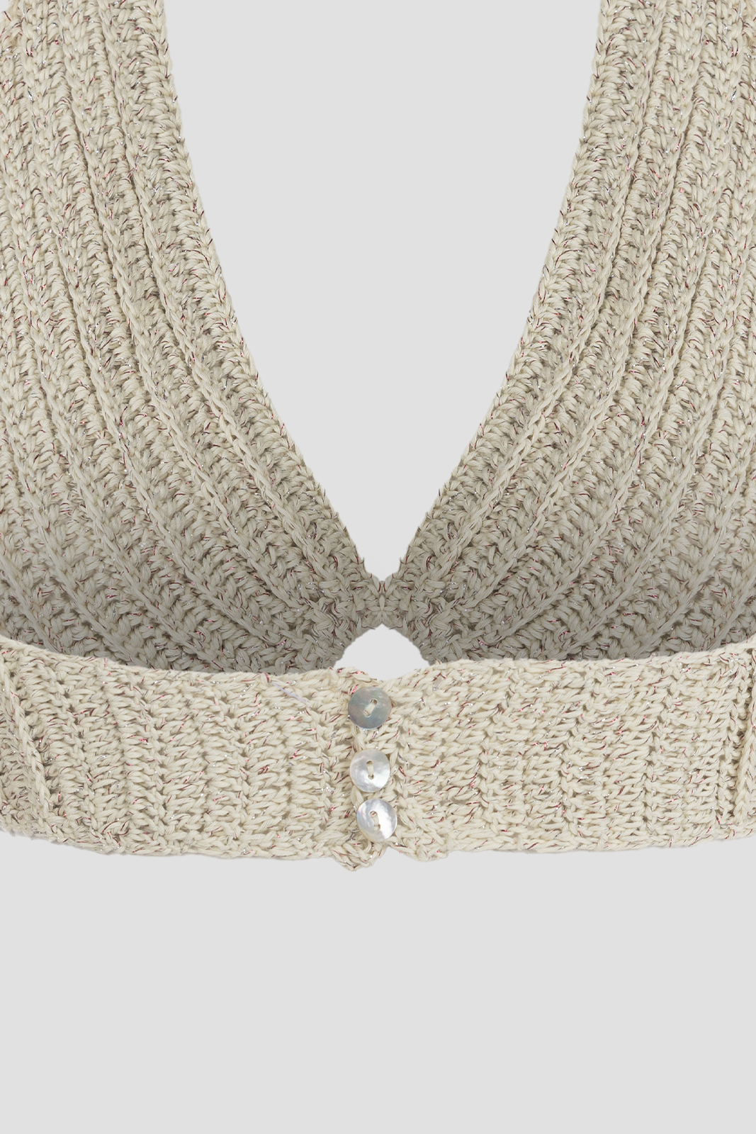 Crochet Bralette Beige