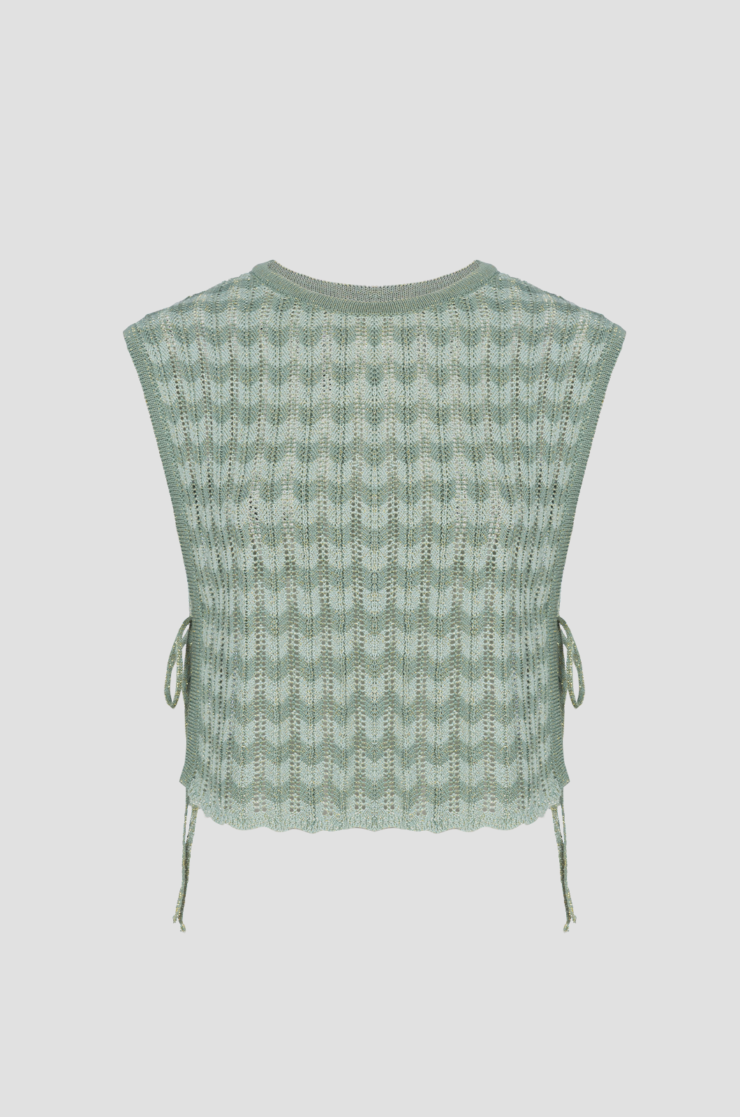 Zigzag Top Sage Green