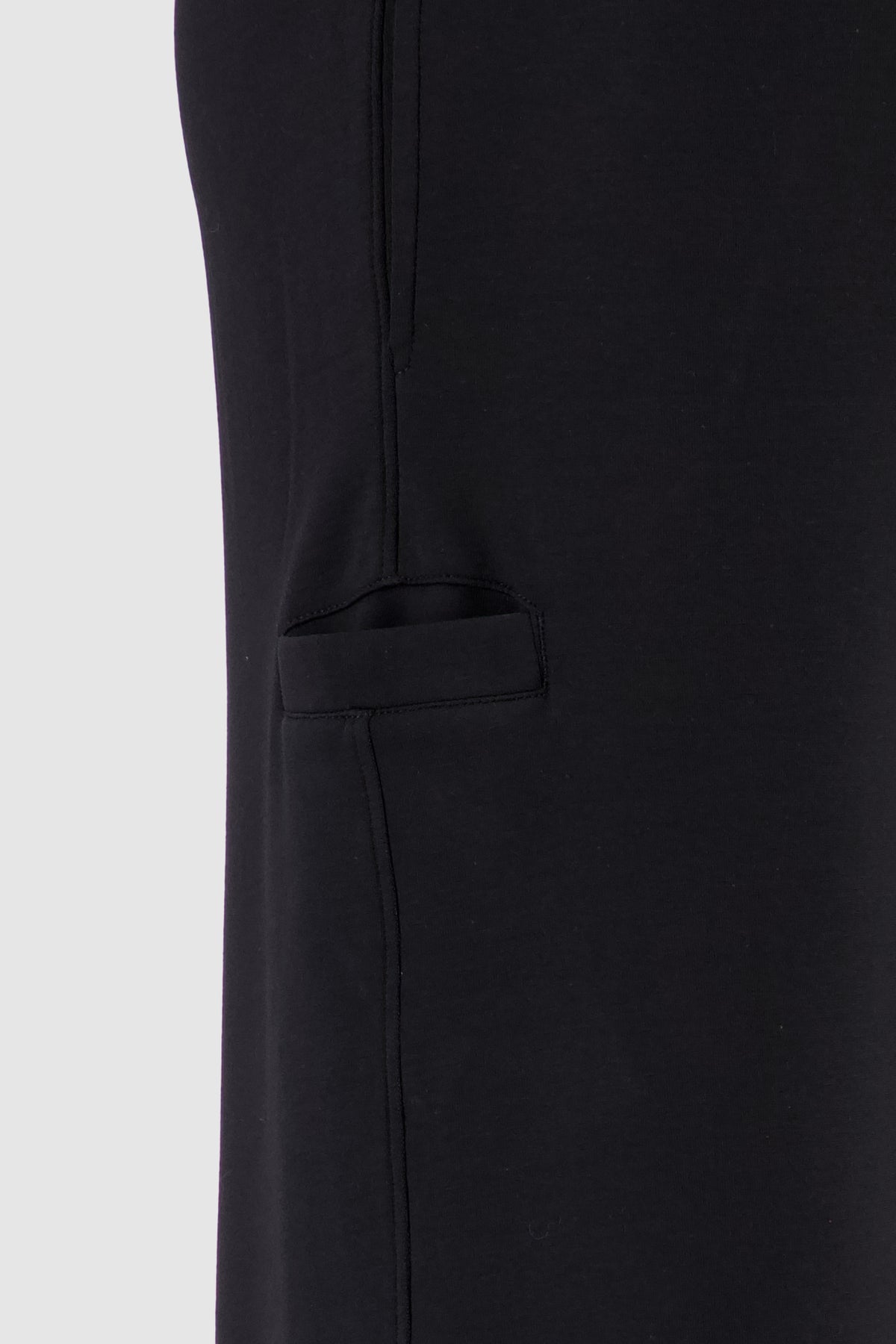 Basic Interlock Sweatpants -Black