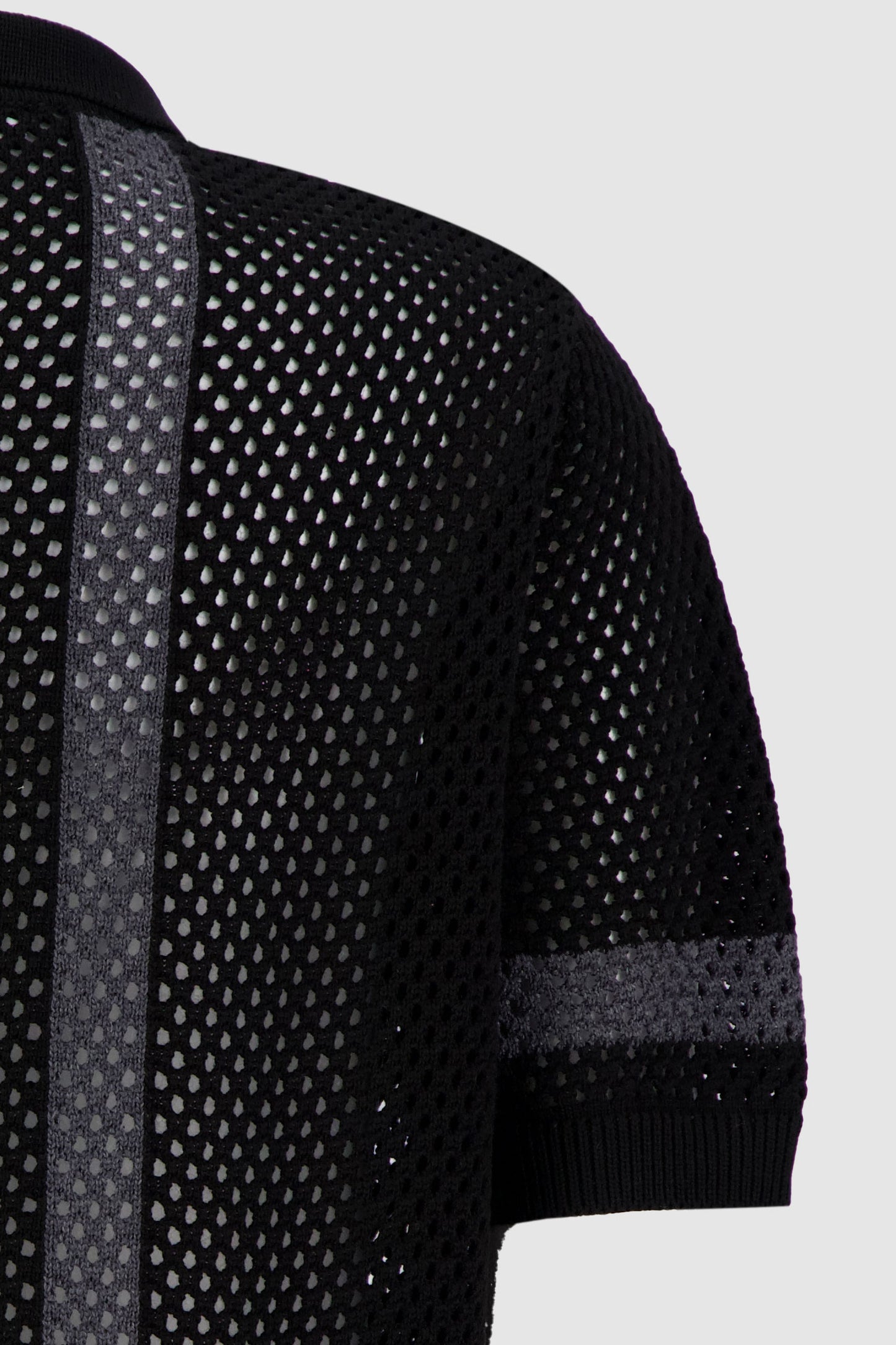 Knitted Cardigan -Offwhite x Maroon
