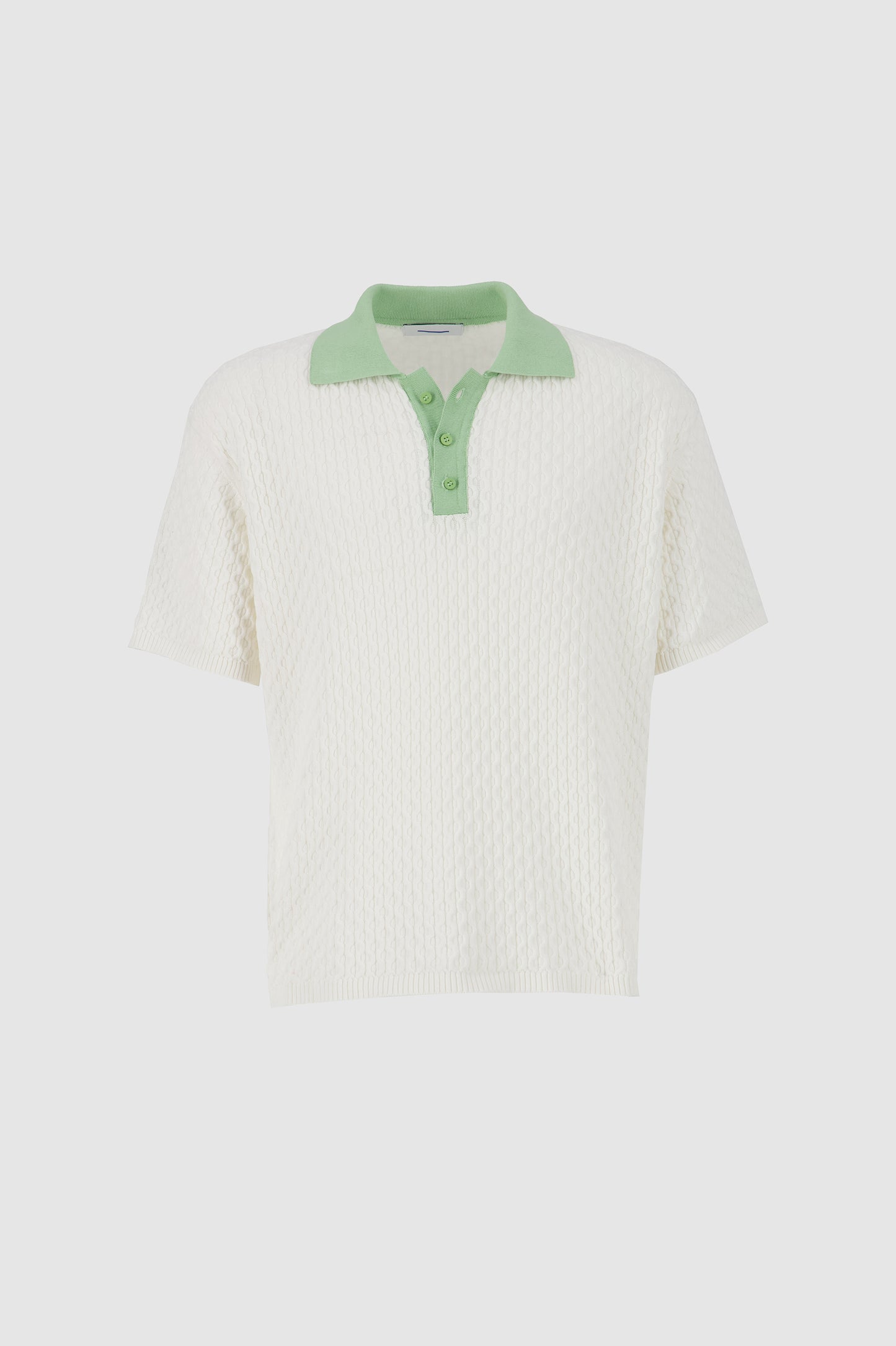 B-Hive Polo -Off White X Pistachio