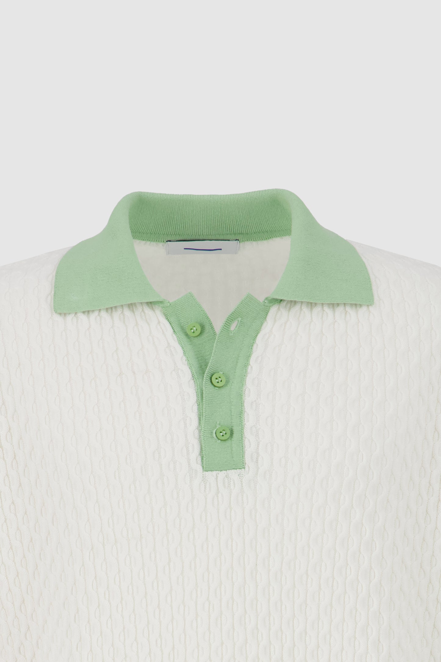 B-Hive Polo -Off White X Pistachio