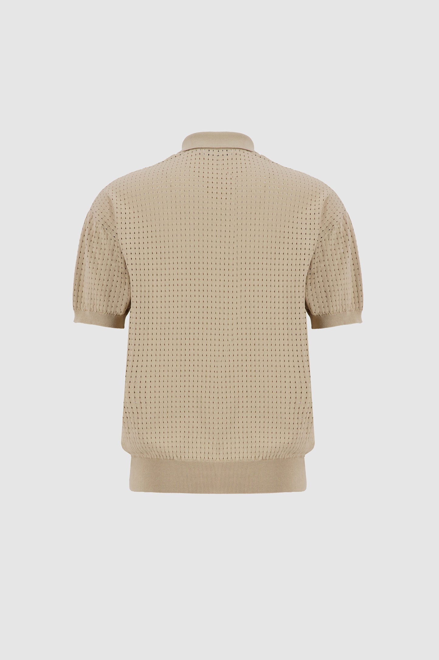 Knitted Polo - Beige