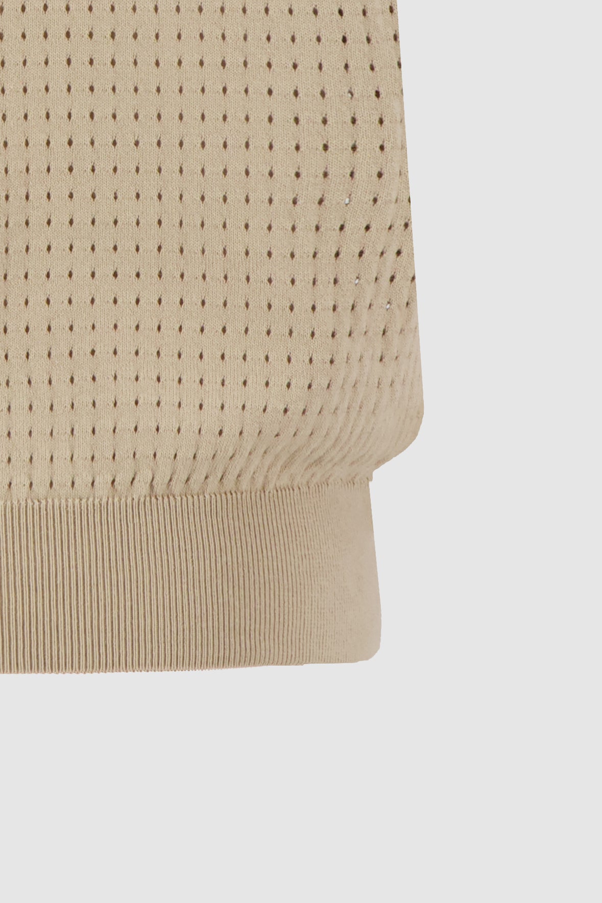 Knitted Polo - Beige