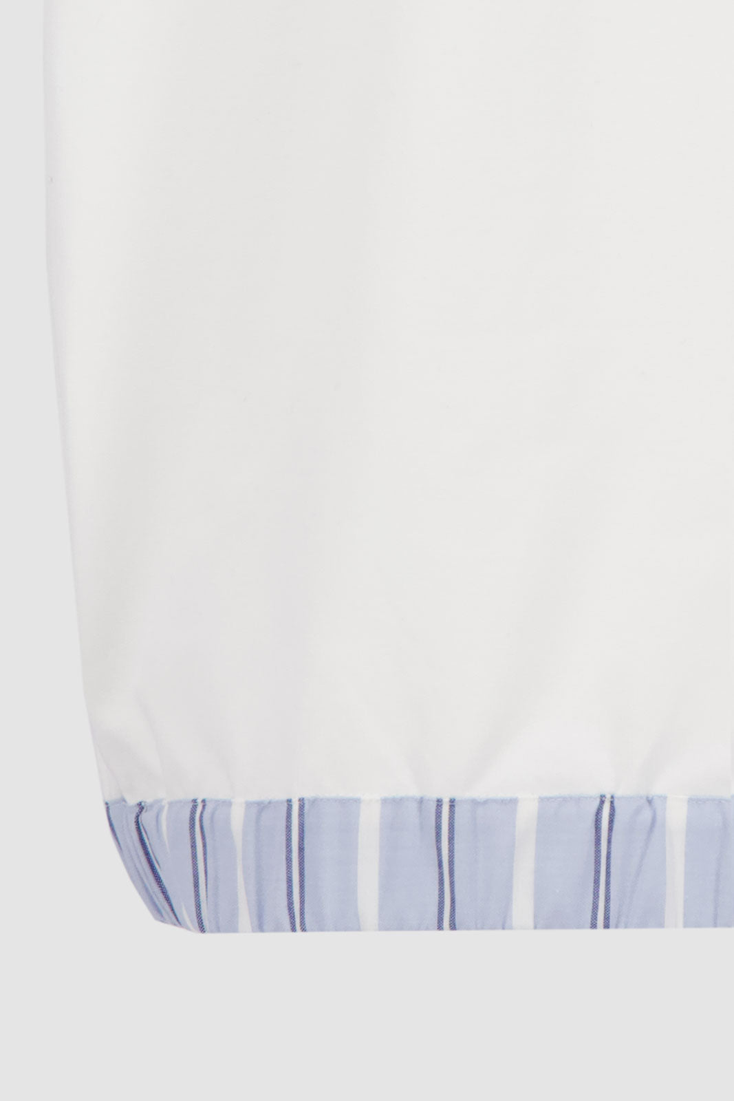 Off Duty Boxer Tee -WhitexBlue Pinstripes