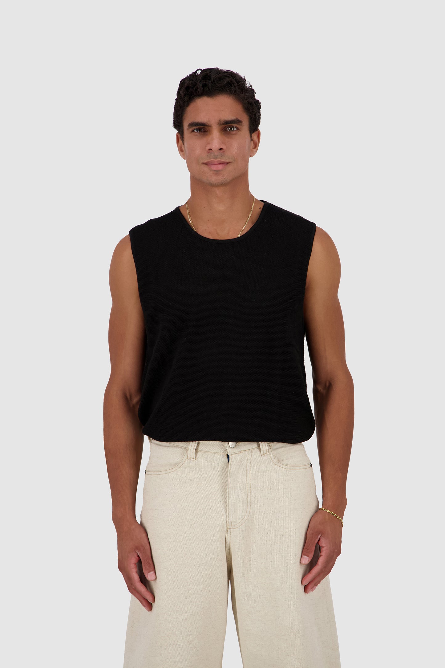 Knit Tank -Black