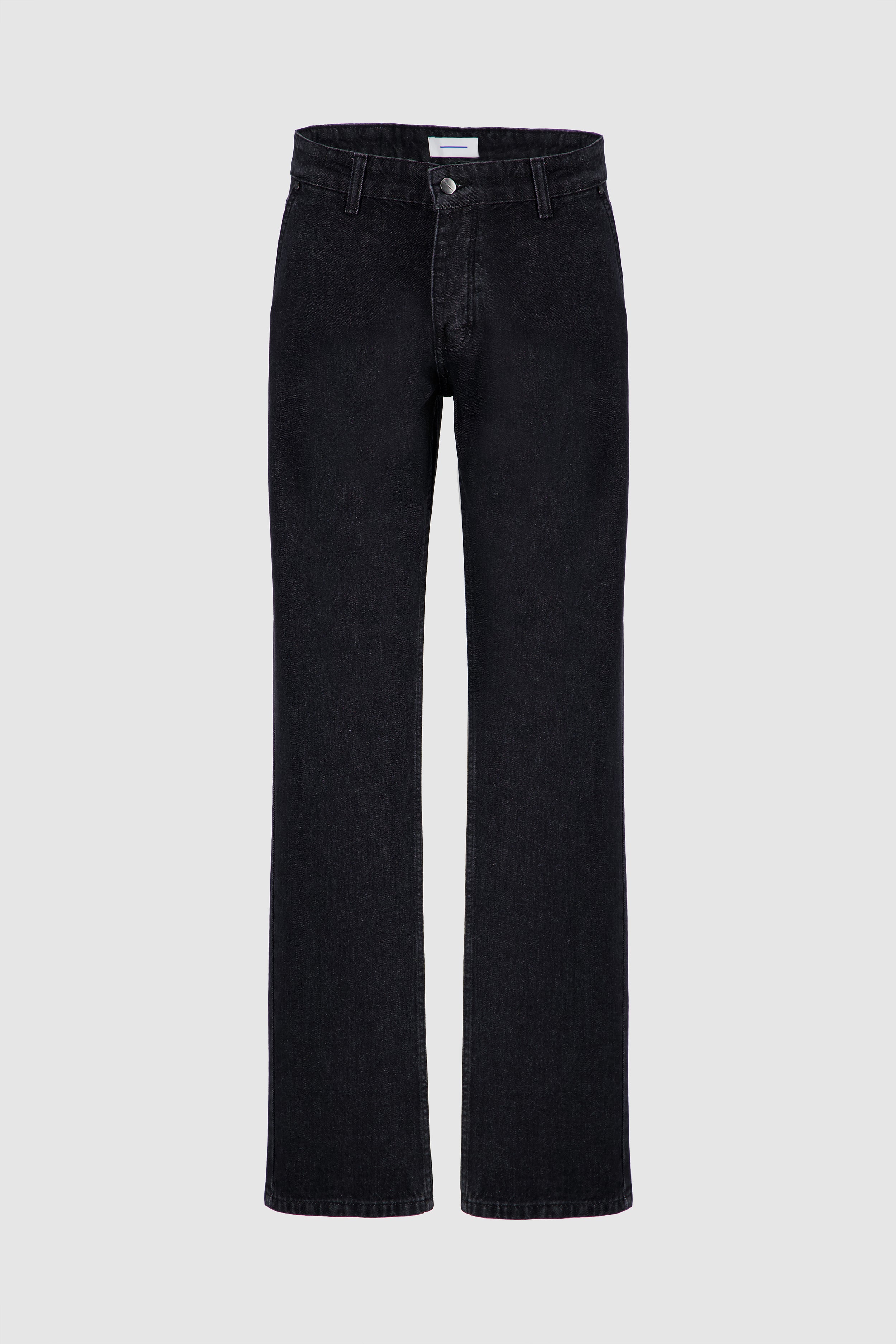 Men's Straight Leg Jeans -Black